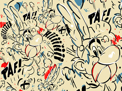 ILLUSTRATION ASTERIX art comic drawing france gaulois illustration rough typography