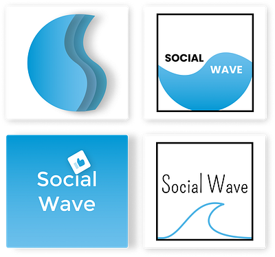 Logo Exploration | Social Wave Marketing Agency branding concept design logo logotype social social media