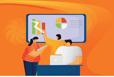 Team Work Flat Illustration design flat flatillustration illustration team teamwork vector