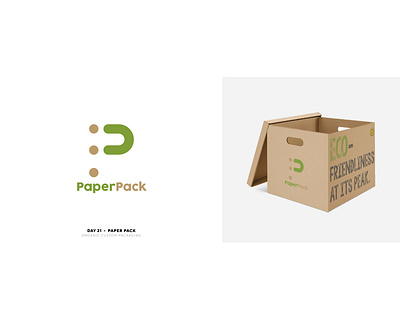 PaperPack -Day 21 branding design icon illustration logo logochallenge minimal