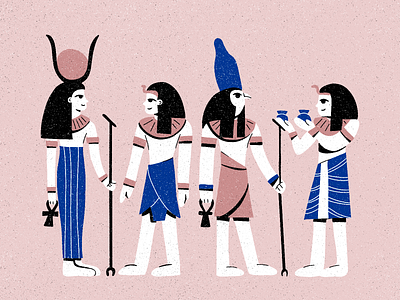 egyptian vibes 2d ancient character characterdesign egypt egyptian flat gods illustration