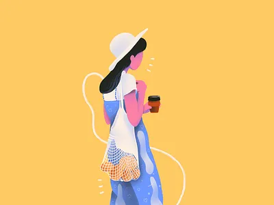 Orange art branding design fashion flat flat design food girl icon illustration logo orange simple texture ui ux vector web