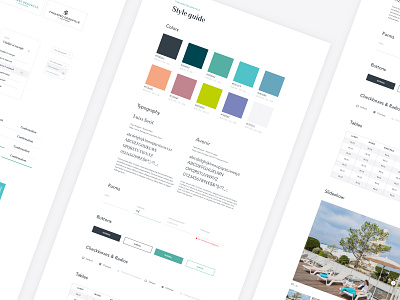 Thalasso Deauville Styleguide buttons checkbox colors design forms inspiration style styleguide typogaphy ui ux web design