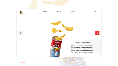 Pringles landing page design