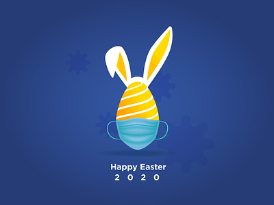 Happy easter 2020 2020 corona corona virus covid 19 easter graphicdesign happy easter illustraion social media social media design