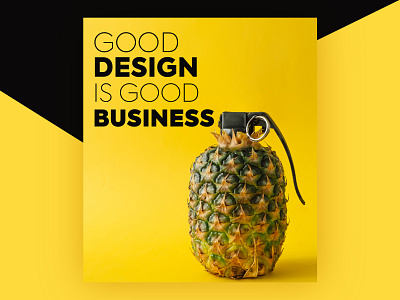 Good Design Good Business black branding clean design creative design creativity design design art designer designtips graphicdesign graphics illustration inspiration layoutdesign minimal new vector web yellow yellow images