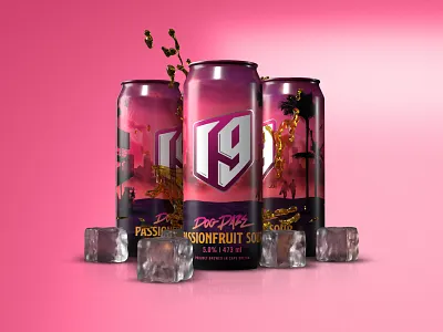 Route 19 - Dog Daze beach beer beer art beer branding beer can dog illustraion illustrator slyline slyline typogaphy