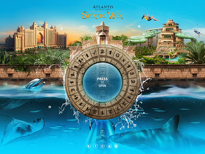 Atlantis The Palm Dubai / Promo Site art direction design dubai graphic design hospitality hotel luxury photo photoshop promo retouching site splash travel uae ui ux water web website