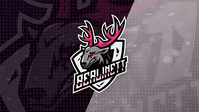 Logo for the twitch channel "Berlinett" character character design characterdesign cyberdeer deer deer logo esport esportlogo esports esports mascot esportslogo logo mascot mascot character mascot logo mascotlogo twitch