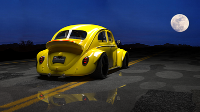 VW Beetle 1966 3d art 3d artist 3d modeling art automobile car car design classic design gangaster car gangsta gangster maya render retro tuning