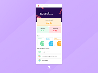 Lawan Corona app application design mobile ui uidesign uiux uxdesign web webdesign