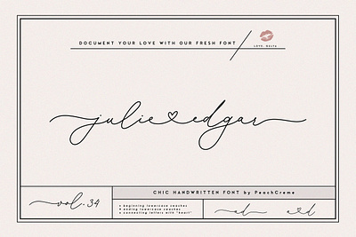 Julie Edgar - Lovely Handwritten Font branding design font font design fonts graphic design hand lettering handlettering handwriting font handwritten font lettering logo font logo fonts logotype script font signature font typeface typeface design typefaces typography