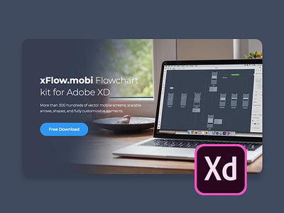 xFlow.mobi Flowchart kit for Adobe XD app designer india mobile ui user flow ux