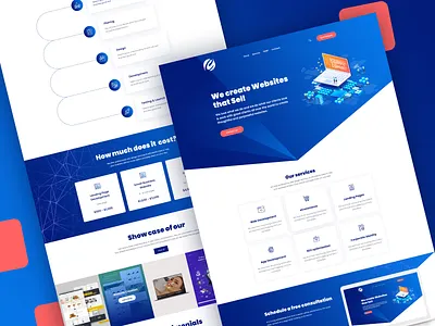 Creative web design & Development Agency Web Template agency agency landing page design illustration landingpage modern uidesign ux design web design web template webdesigner webdevelopment website website builder