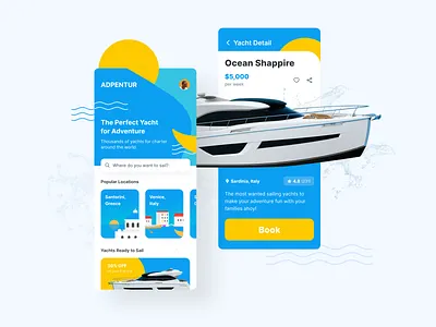 Yacht Rental App boat book booking booking app discount promo rent rent app rental sail sailing santorini travel travel agency travel agent travel app traveling travelling venice yacht