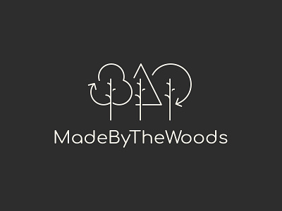 MadeByTheWoods affinity designer forest furniture illustration ipad pro logo design natural recycle trees upcycle woods