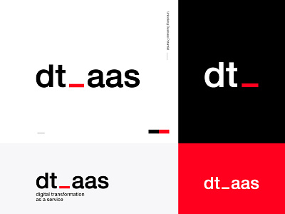 dtaas branding consulting design flat logo minimal startup typography