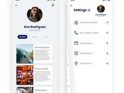 Daily UI #007 - Settings app daily 100 challenge dailyui dailyui007 design ui ui design ux uxdesign