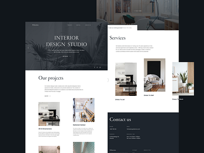 54 Interiors - Interior Design Studio creative design dribbble figma interior interior architecture studio ui ux webdesign