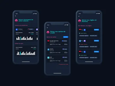 Crypto Currency Linker App app design bank branding colors crypto currency crypto exchange crypto wallet dark darkui design firstshot linker mobile app mobile application