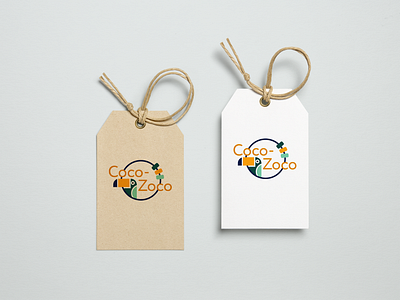 Coco-Zoco baby clothes design identity design illustration label logo