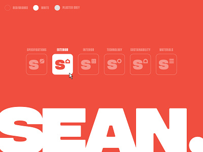 SEAN Home Builder Branding branding construction construction company design home builder house icon logo orange red toronto typography vector