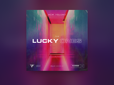 Album artwork for "The Lucky Ones" by New Volume album art album artwork album cover album cover design bands neon neon colors single artwork single cover