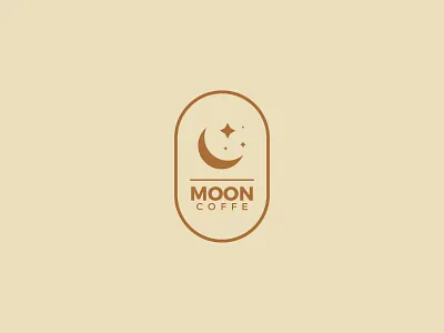 Moon Coffee brand brand identity branding branding design coffee coffeeshop logo a day logo mark logotype minimal minimalist modern moon
