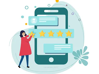 Rate & check team’s feedback for all candidates branding design flat graphicdesign illustration art minimal ui ux vector web