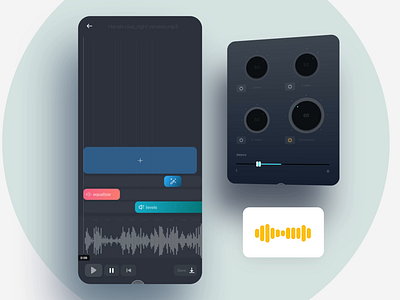 Mobile Audio Editor after effects design mobile music app protopie ui ui animation