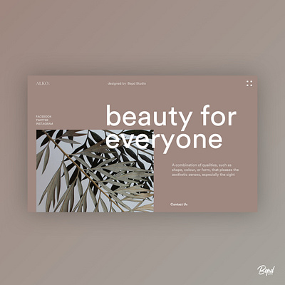 Beauty Company - Home Exploration beauty clean concept design fashion home homepage minimal typography ui ui design web web design website