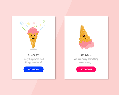 Flash message Error/Success Daily UI app dailyui design design app graphic design illustraion illustrator ui uichallenge vector