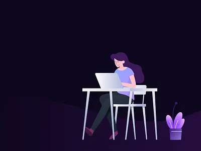 Employee Records Management - ScriptApp Webpage after effects animation bodymovin character animation illustration lottie lottiefiles motion design motion graphics ux motion design web animation