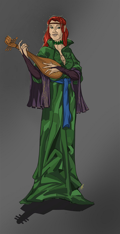 Lute teacher art artwork character characterart characterdesign children book illustration concept art digitalart fashion illustration illustration