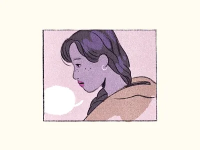 Salad Days comic comic art girl pink purple talking young
