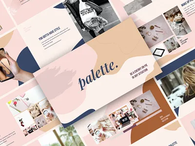 Palette – Cosmetics Beauty Keynote Presentation Template beauty beauty salon body care cosmetics cosmetology face female girl hair makeup model product design skin skin care skincare spa treatment wellness woman