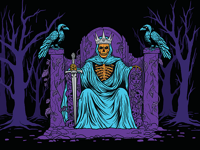 Throne Dweller IPA beer design beer label illustration seattle beer