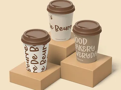 DE BEURRE BRAND IDENTITY 3d branding design graphic design illustration logo logo design vector