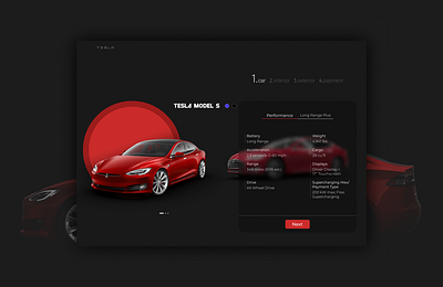 Tesla shopping page branding design interface web webdesign website