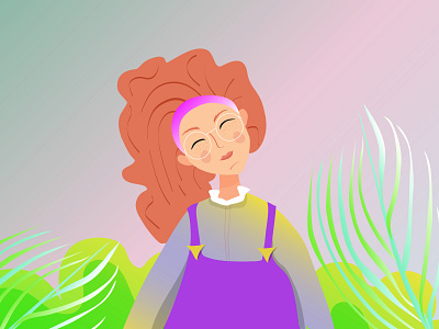 Girl 2d adobe illustrator drawthisinyourstyle dtys girl illustration portrait vector