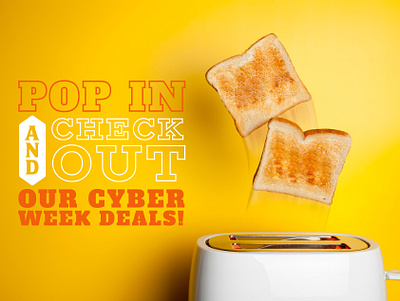 Cyber Week Campaign blackfriday college cyber cyber week deals dining food print university