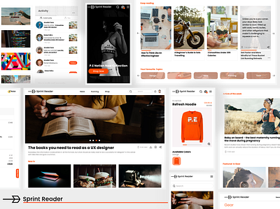 Sprint Reader - Millennial Magazine and Shop design desktop interface magazine mobile shop ui uidesign ux uxui webdesign website