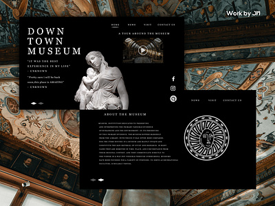 Greek Sculpture Museum UI Design . app design design art designer identity ui ui ux ui design uidesign uiux ux ux design uxdesign uxui vector web webdesign website website concept website design