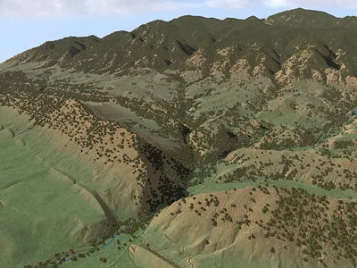 Black Bear Trail 3d cartography colorado conservation denver gis map maps parks