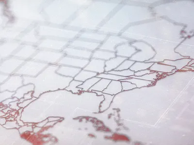 Map_01 3d blueprint c4d geometry line map octane ui usa