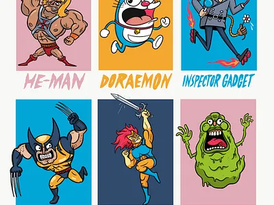 6FanArts cartoons challenge fanart illustration lettering