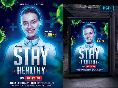 Medical Flyer Template coronavirus covid 19 covid 19 flyer covid 19 poster flyer psd flyer template graphicriver medic medical photoshop