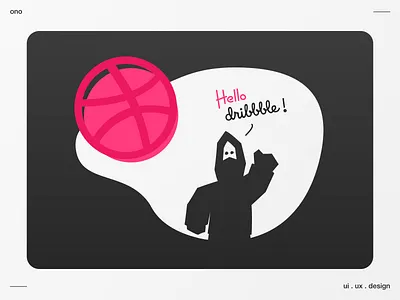 Hello Dribbble! design first shot hello dribbble illustration