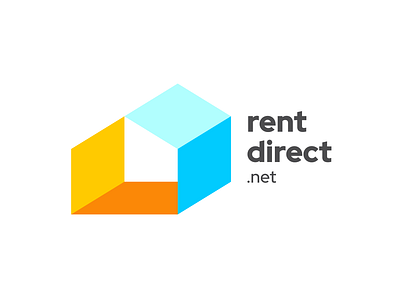 Logo exploration agent agent orange design apartment build building colorful construction direct exploration house house logo housing letting rent rental renting