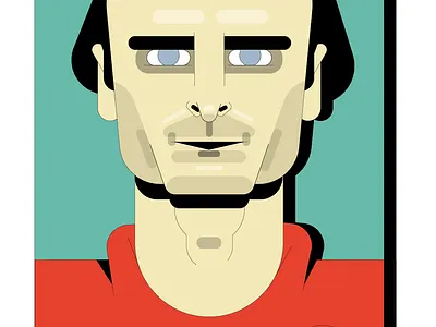 Berbatov Manchester United berbatov football illustration portrait soccer vector